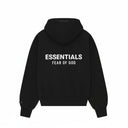 Fear of God Essentials Classic Fleece Hoodie Jet Black one-kickz