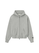 Fear of God Essentials Classic Fleece Zip-Up Hoodie Concrete Heather one-kickz