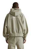 Fear of God Essentials Classic Fleece Zip-Up Hoodie Abbey Stone one-kickz