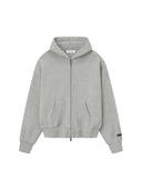 Fear of God Essentials Classic Fleece Zip-Up Hoodie Concrete Heather one-kickz