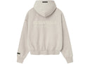 Fear of God Essentials Classic Full Zip Hoodie Heather Stone one-kickz