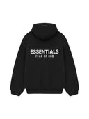 Fear of God Essentials Fleece Hoodie FW24 Black one-kickz