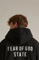 Fear of God Essentials Heavy Fleece Full Zip Hoodie Black one-kickz