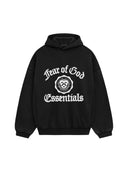 Fear of God Essentials Heavy Fleece Vintage Shrunken Hoodie Black one-kickz
