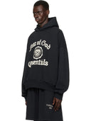 Fear of God Essentials Heavy Fleece Vintage Shrunken Hoodie Black one-kickz