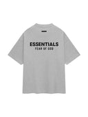 Fear of God Essentials Jersey Crewneck T-Shirt Light Heather Gray one-kickz
