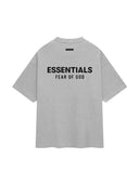 Fear of God Essentials Jersey Crewneck T-Shirt Light Heather Gray one-kickz
