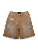 Fraternal Khaki Dagger Jorts one-kickz