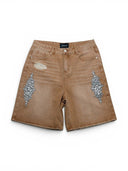 Fraternal Khaki Dagger Jorts one-kickz
