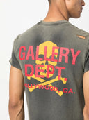 GALLERY DEPT SKULL T SHIRT WASHED BLACK one-kickz