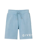 Givenchy Baby Blue Logo Shorts one-kickz