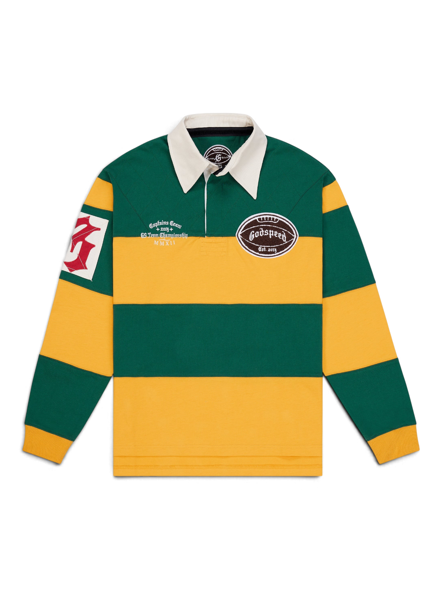 Godspeed Classic Field Rugby Shirt Green Yellow