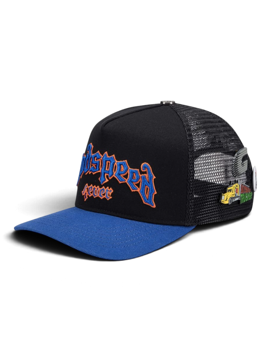 Godspeed GS FOREVER TRUCKER HAT Black/Blue/Orange