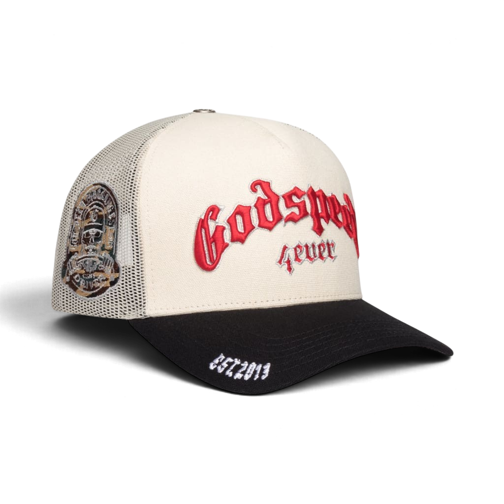 Godspeed GS FOREVER TRUCKER HAT White/Black