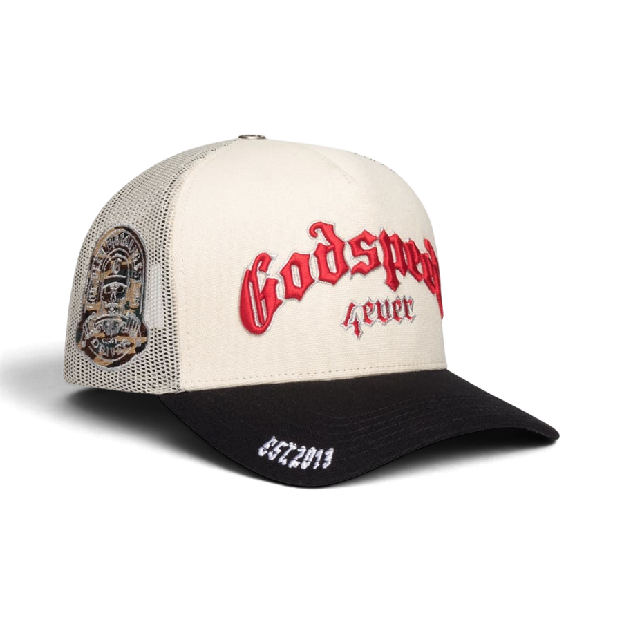 Godspeed GS FOREVER TRUCKER HAT White/Black