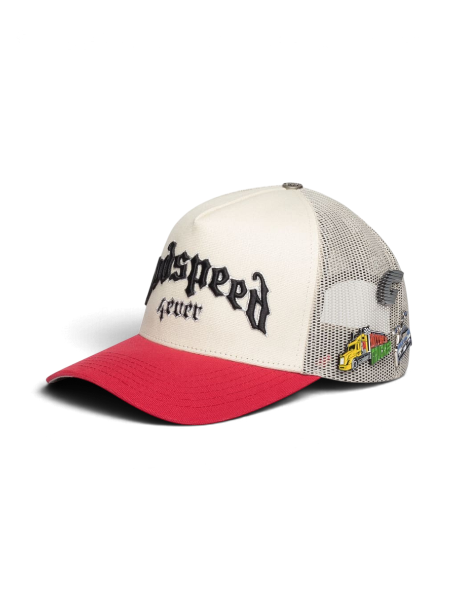 Godspeed GS FOREVER TRUCKER HAT White/Red