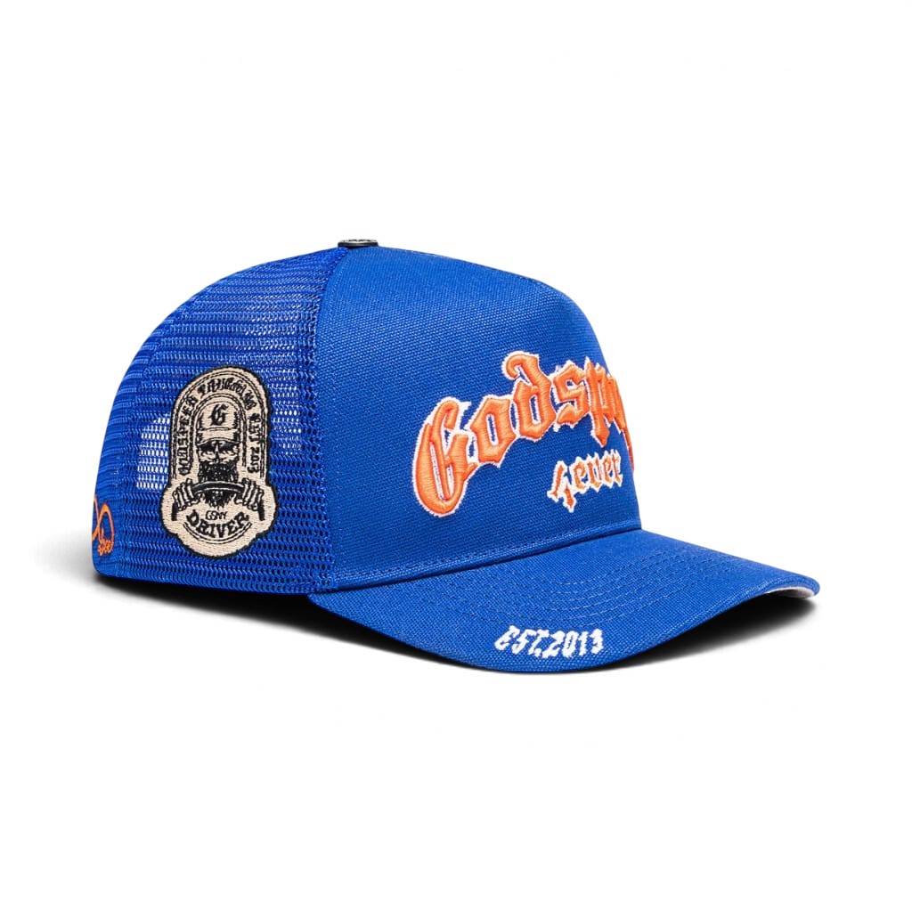 Godspeed GS Forever Trucker Hat Blue/Orange