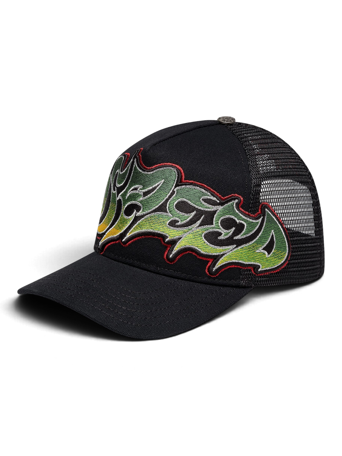 Godspeed GS Neo Trucker Hat Black/Yellow/Red