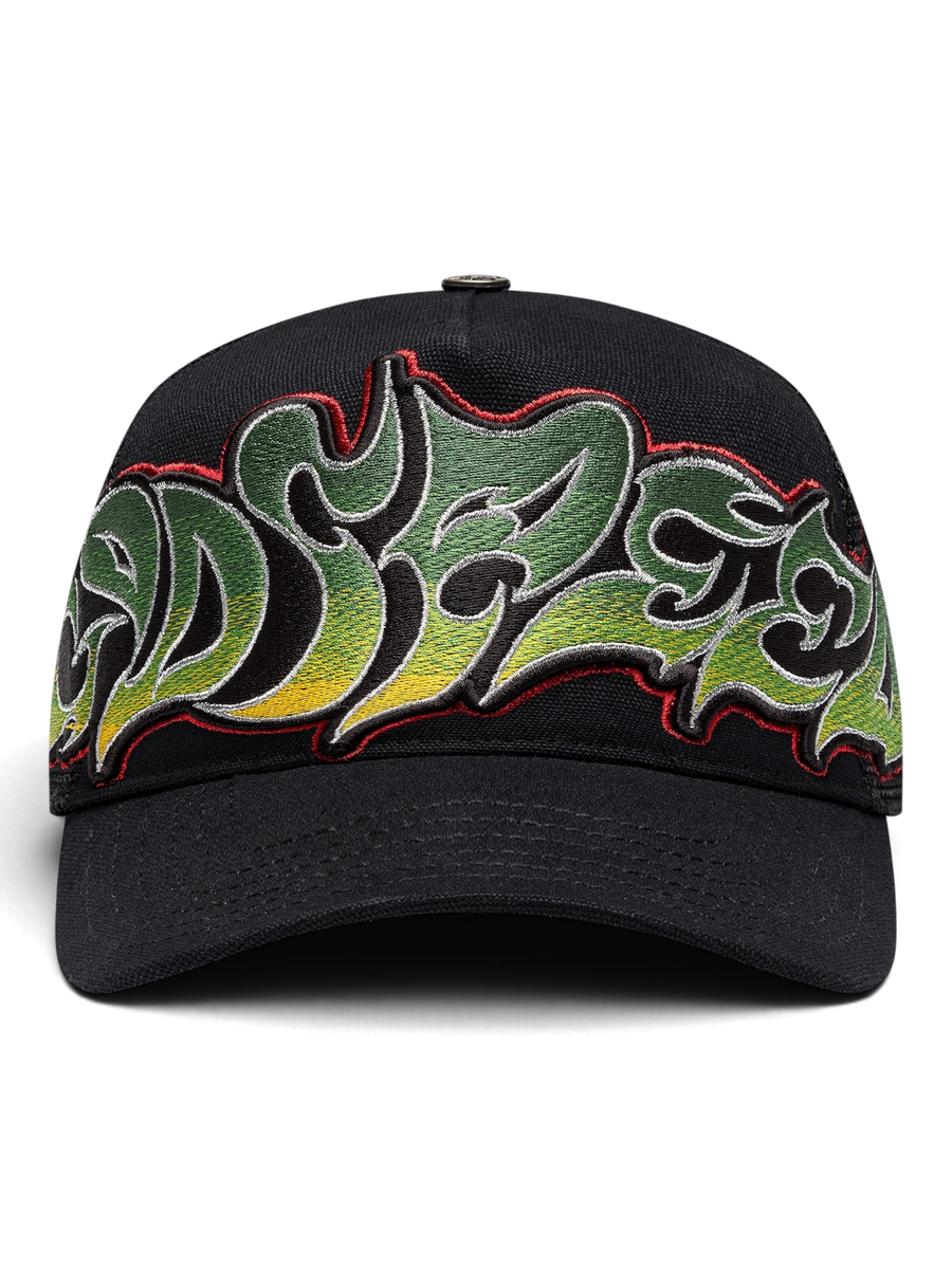 Godspeed GS Neo Trucker Hat Black/Yellow/Red