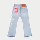 Godspeed OG Logo Flared Denim Printed Blue one-kickz
