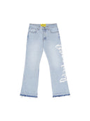 Godspeed OG Logo Flared Denim Printed Blue one-kickz