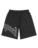 Godspeed OG Logo Nylon Shorts Black/White one-kickz