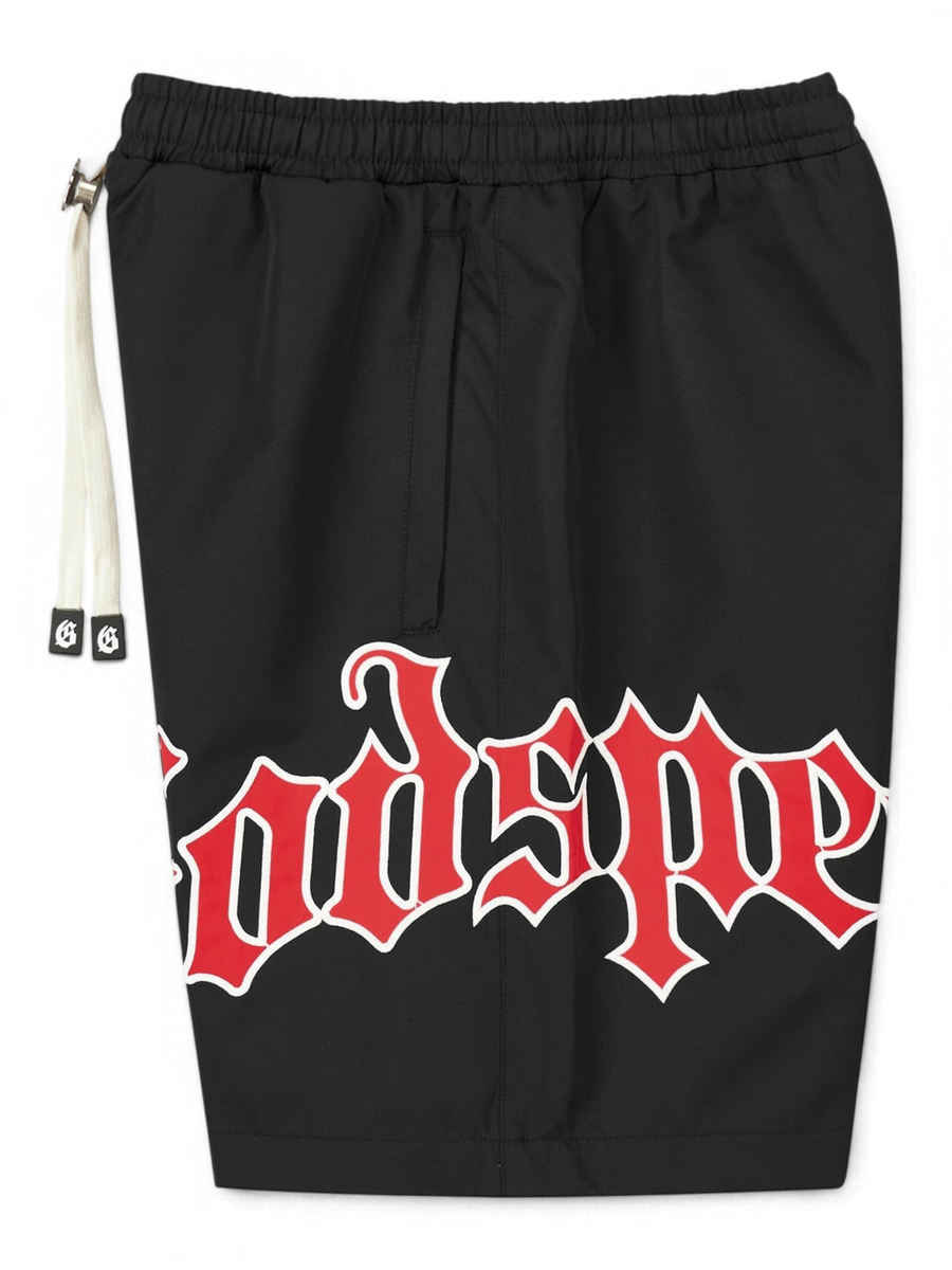 Godspeed OG Logo Nylon Shorts Bred