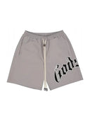 Godspeed OG Logo Nylon Shorts Grey one-kickz
