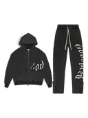 Godspeed Og Logo Sweatsuit V2 Black Washed