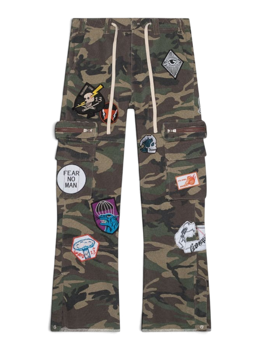 Godspeed Patchwork Flared Cargo Pants