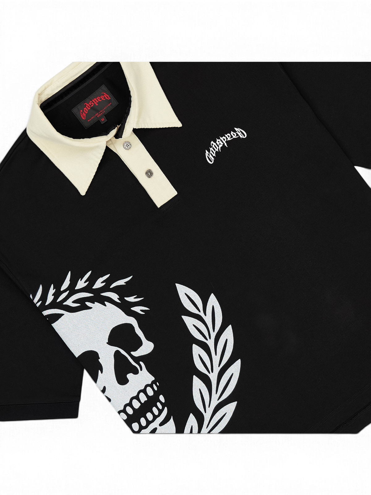 Godspeed Victor Oversized Crest Polo Black
