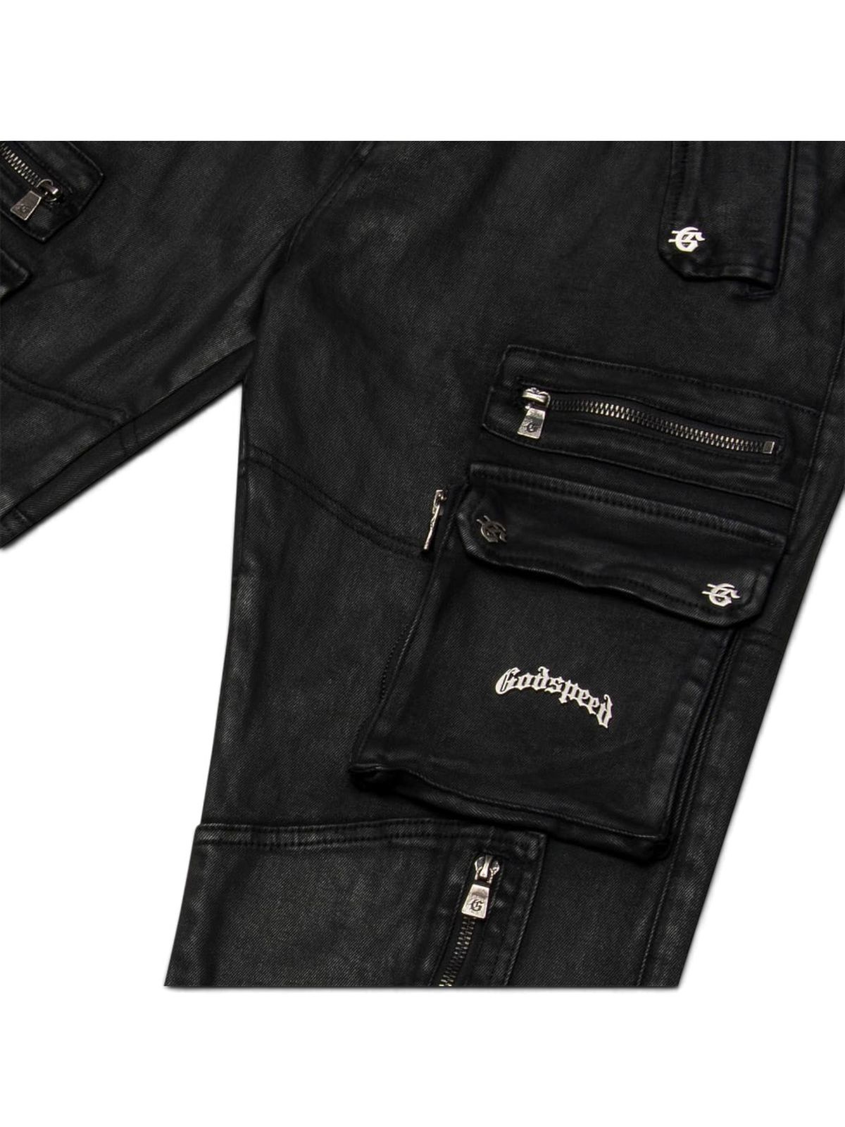 Godspeed Wax Flare Premium Cargo Pants Black