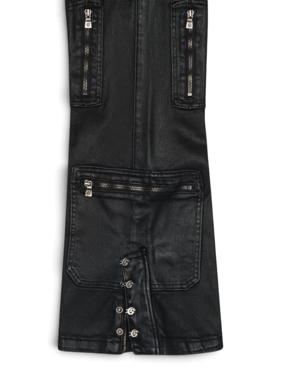 Godspeed Wax Flare Premium Cargo Pants Black
