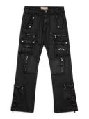 Godspeed Wax Flare Premium Cargo Pants Black