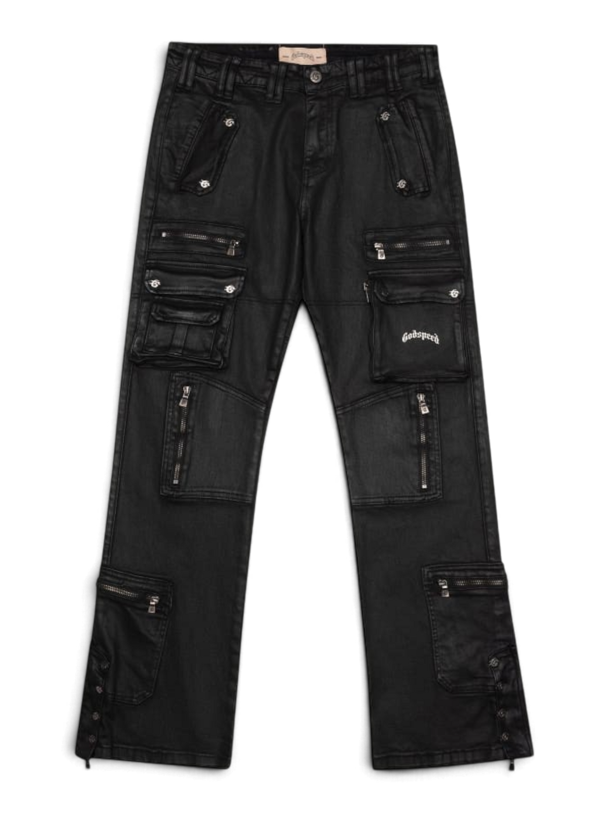 Godspeed Wax Flare Premium Cargo Pants Black
