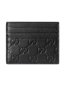 Gucci Ember Leather Card Case In Black one-kickz