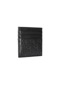 Gucci Ember Leather Card Case In Black one-kickz