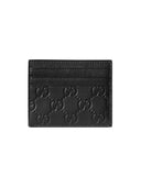 Gucci Ember Leather Card Case In Black one-kickz