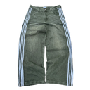 Heaven Can Wait Striped White Green Jean one-kickz