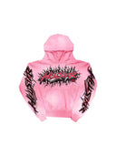 Hellstar Brainwashed Without Brain Hoodie Pink one-kickz