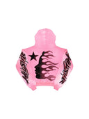 Hellstar Brainwashed Without Brain Hoodie Pink one-kickz
