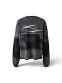 Hellstar Burned Tribal Oversize Crewneck Grey one-kickz