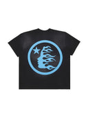 Hellstar Classic T-shirt Regular Print Black/Blue one-kickz