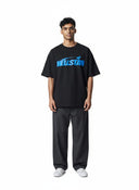 Hellstar Classic T-shirt Regular Print Black/Blue one-kickz