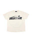 Hellstar Classic T-shirt White/Black Gel Print one-kickz