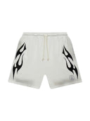 Hellstar Flame Short White Black one-kickz