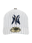Hellstar NY Flame Snapback White/Blue one-kickz