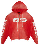 Hellstar Studios Red Zip Hoodie