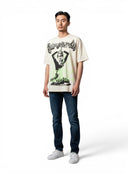 Hellstar Yoga Remix T-Shirt White/Greenglow one-kickz