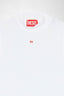Diesel Mock Neck Ribbed Tank Top White